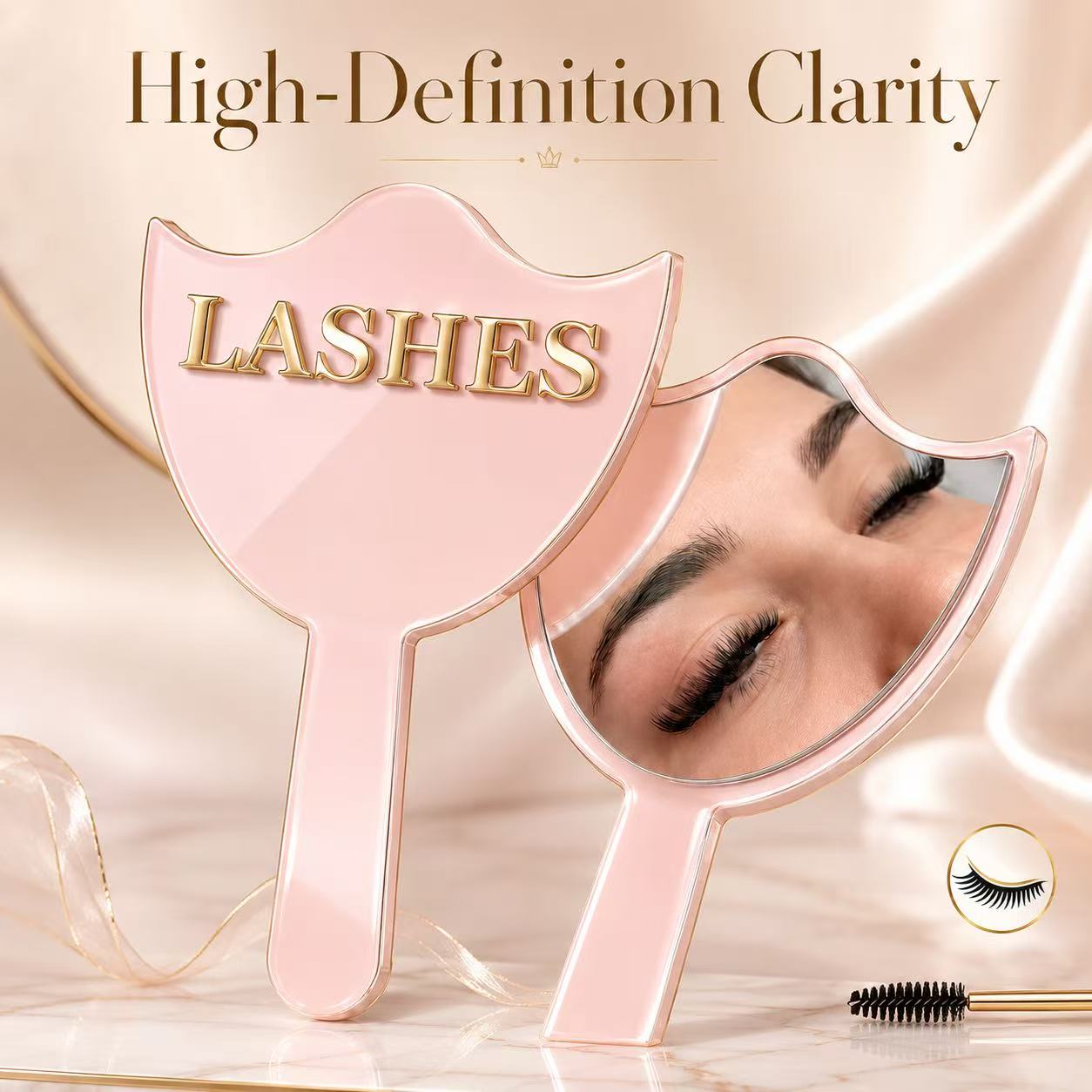 Eyelash Extension Eye Mask - Espejo de Vidrio HD para Extensiones
