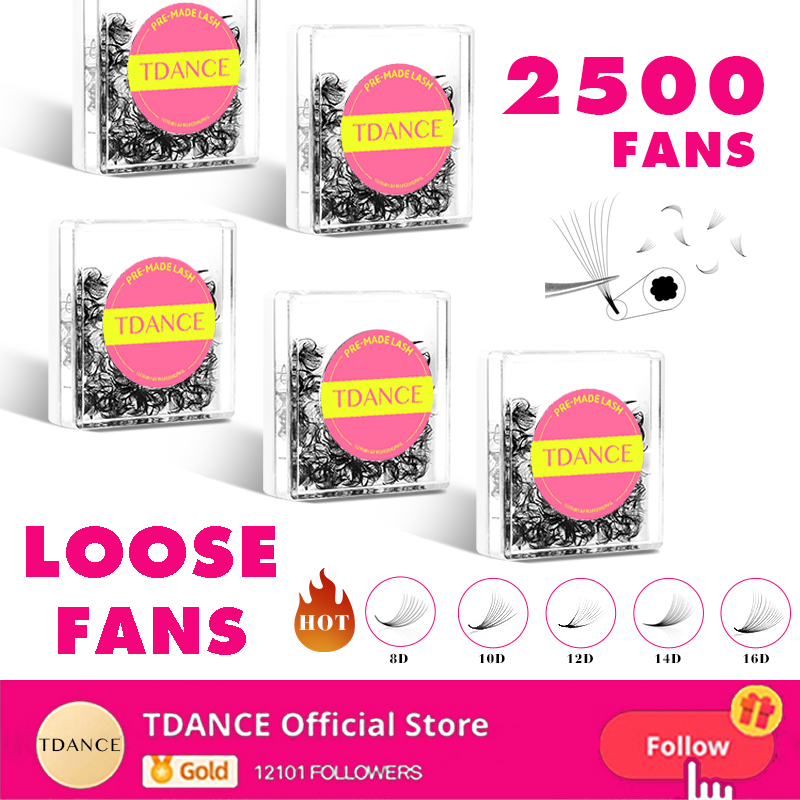 Eyelash Extension Medium - TDANCE 2500 ventiladores Base puntiaguda ventiladores