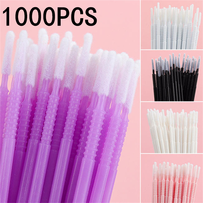 Eyelash Extension Removal - 100/200/1000 Unidades de Hisopos Desechables para