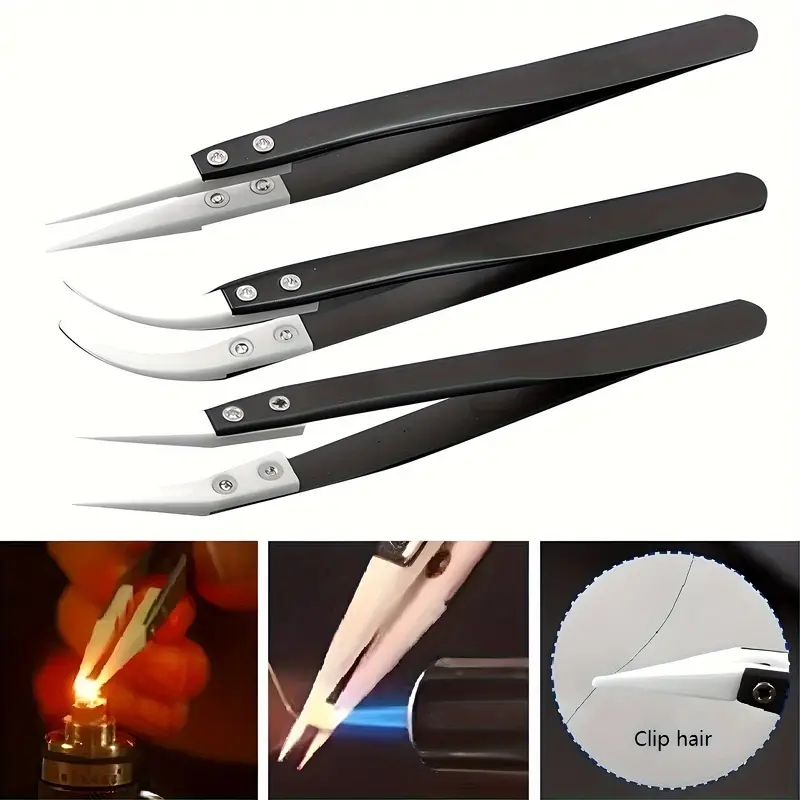 Pinzas antiestáticas de cerámi - Isolation Tweezer Curved reseña y precio