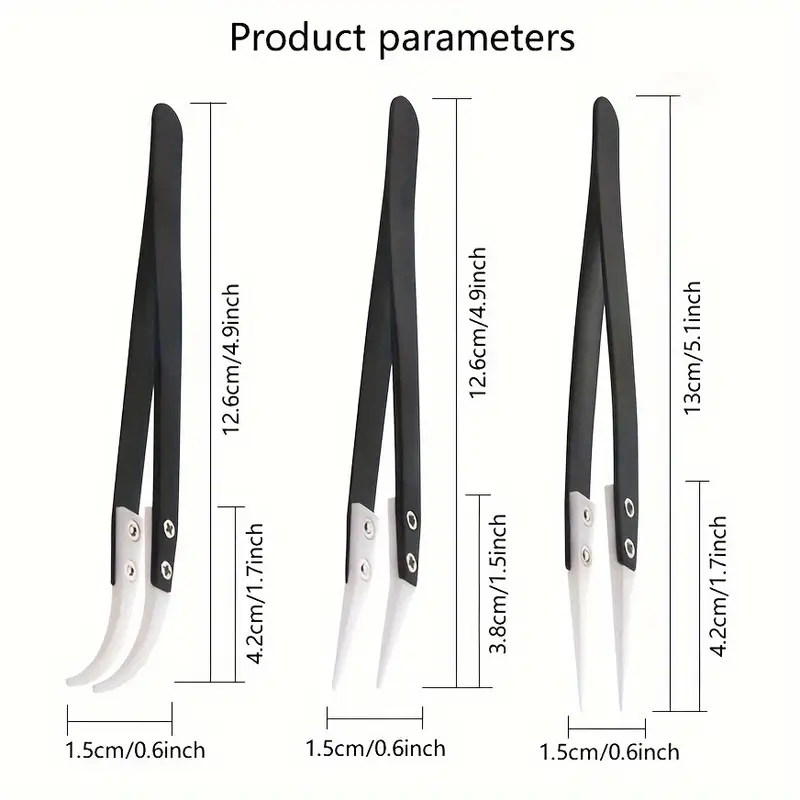 Pinzas antiestáticas de cerámi - Isolation Tweezer Curved reseña y precio