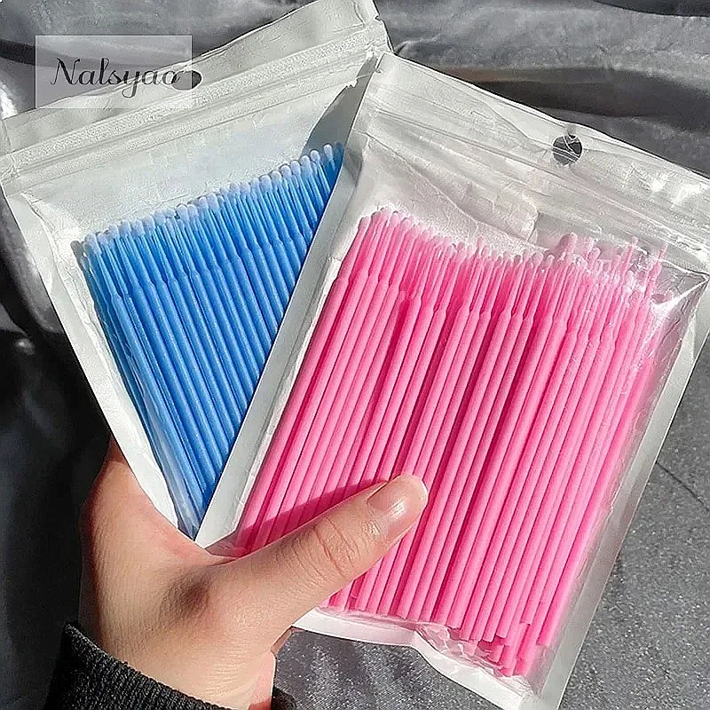 100 piezas de microaplicadores - Eyelash Extension Removal reseña y precio
