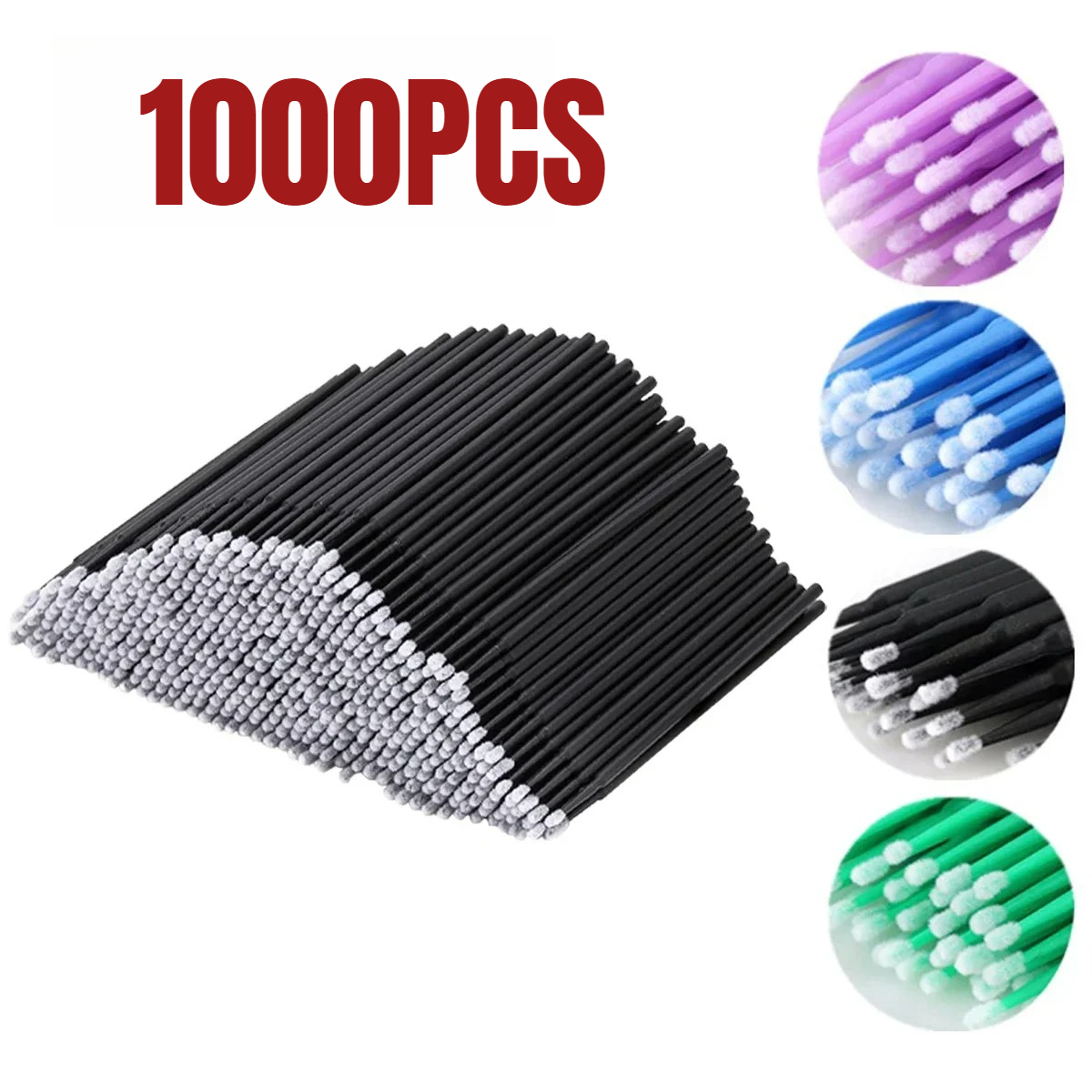 1000/500 Uds cepillo de limpie - Eyelash Extension Removal reseña y precio