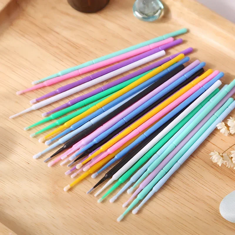 100 unidades de microcepillos  - Eyelash Extension Removal reseña y precio