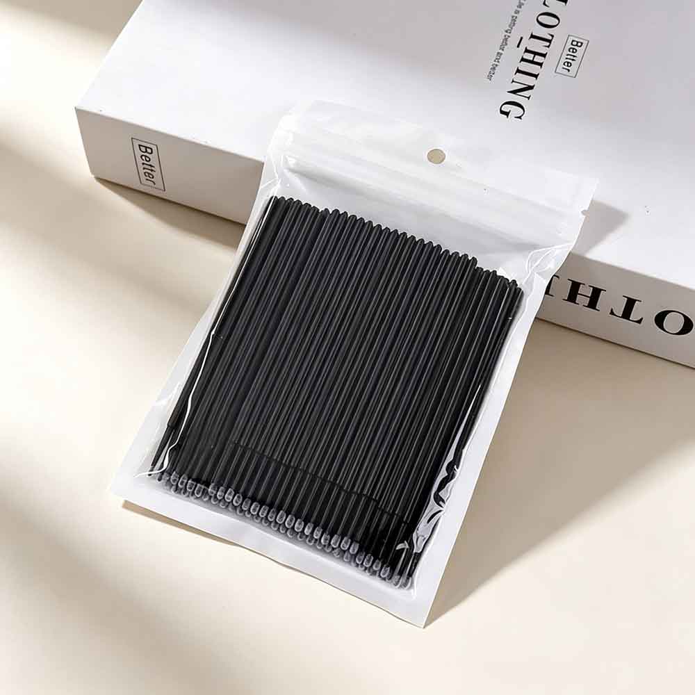 100 unidades de microcepillos  - Eyelash Extension Removal reseña y precio