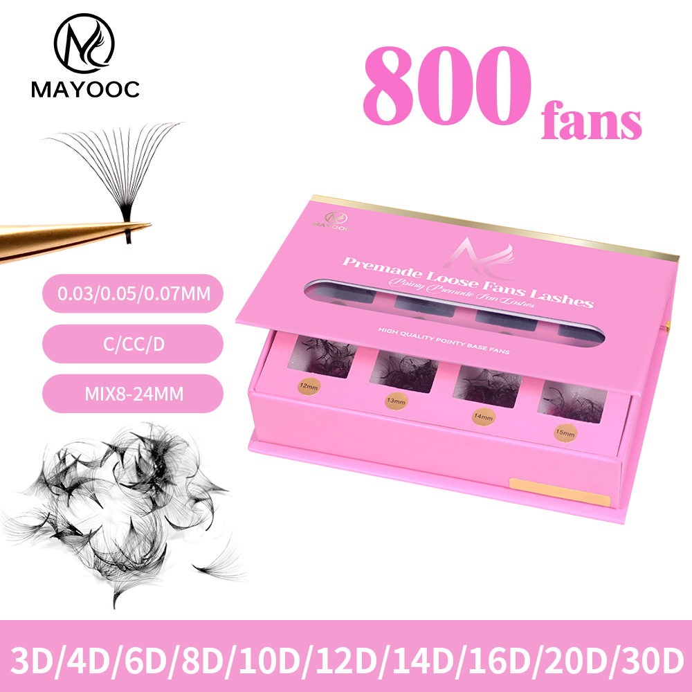 MAYOOC 800 Fans Pestañas Posti - Eyelash Extension Logo reseña y precio