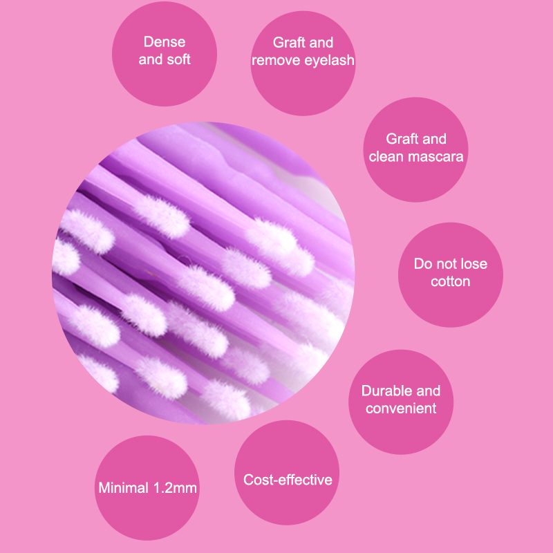 50/100 Uds microcepillos desec - Eyelash Extension Removal reseña y precio
