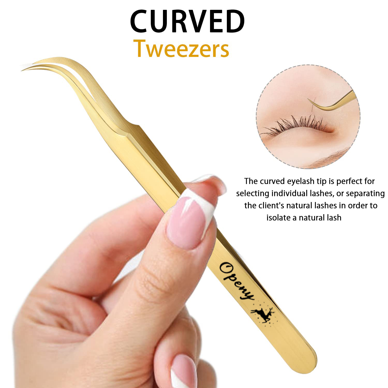 Pinzas para Extensión de Pesta - Isolation Tweezer Curved reseña y precio