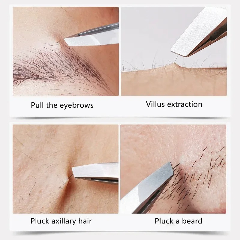 Pinzas para cejas oblicuas de  - Eyelash Extension For No Eyelid reseña y precio