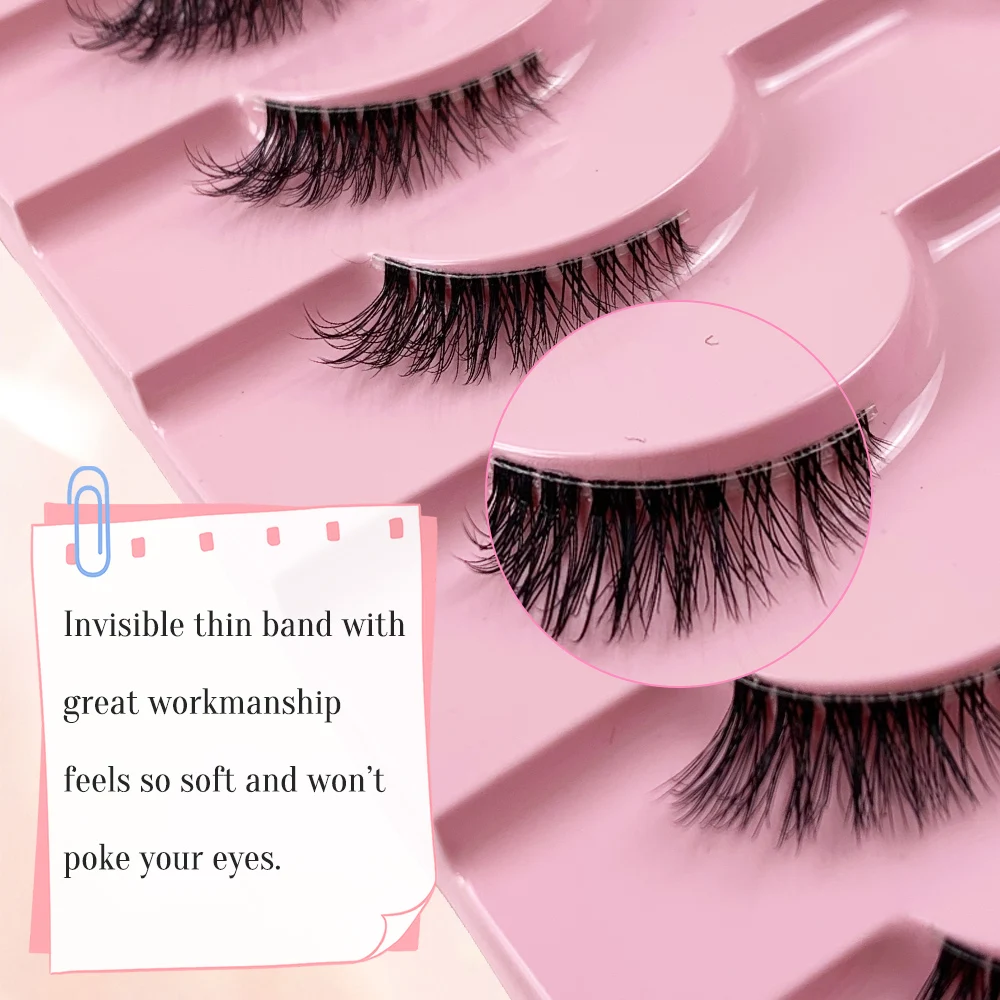 AMSDCN 10 Pares de Pestañas Po - Eyelash Extension Medium reseña y precio