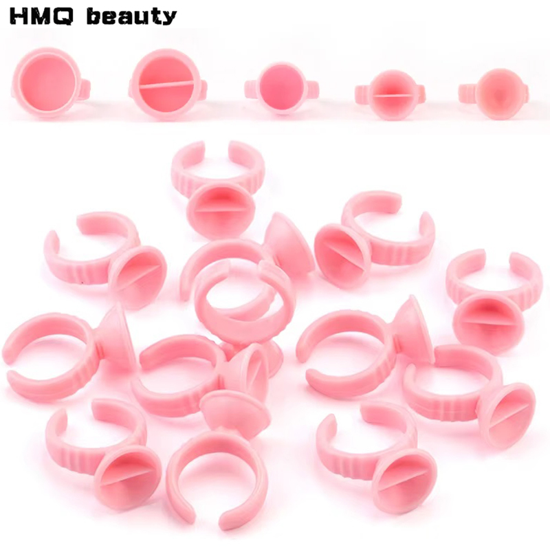 100 piezas anillos de pegament - Eyelash Extension Permanent reseña y precio